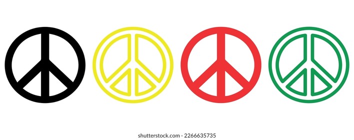 peace symbol,icon isolated on background