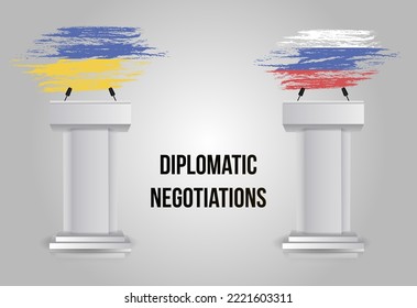 Peace talk deal agreement between Russia and Ukraine avoid war diplomacy negotiations handshake between delegations