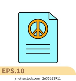 peace teatry icons  symbol vector elements for infographic web