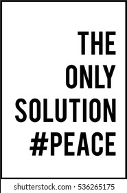 Peace text,slogan in vector. Peace on aleppo text.Peace on earth.