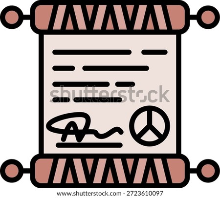 Peace Treaty New Creative Icon Design Vector