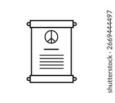 Peace Treaty. Stop War, Cease Fire. 