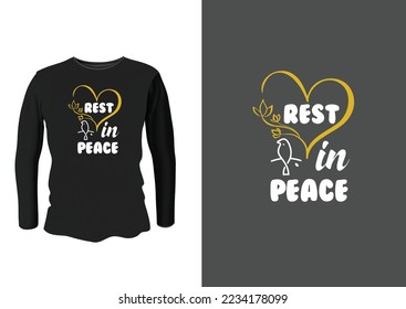 Peace Typography T-Shirt Design with Vector