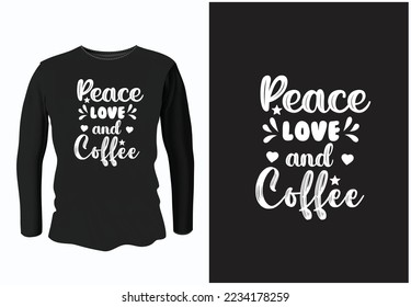 Peace Typography T-Shirt Design with Vector