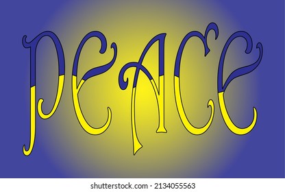 Peace with ukraine flag background
