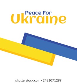 Peace For Ukraine Flag design poster