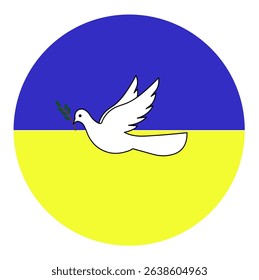 Peace of Ukraine. Flat icon.