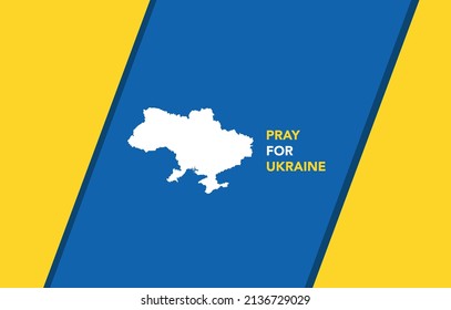 Peace in Ukraine Map Vector design