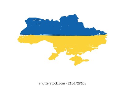 Peace in Ukraine Map Vector design