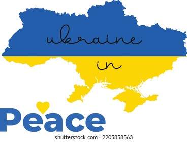 Peace in Ukraine	vector design supporting no war 
