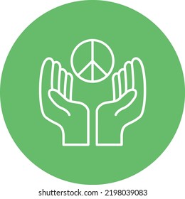 Peace vector icon. Can be used for printing, mobile and web applications.