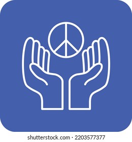 Peace vector icon. Can be used for printing, mobile and web applications.