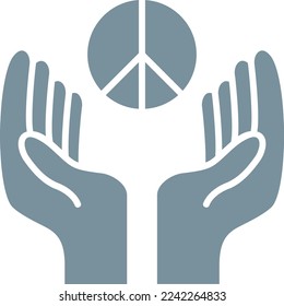Peace vector icon. Can be used for printing, mobile and web applications.
