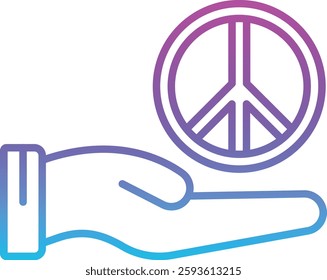 Peace vector icon. Can be used for printing, mobile and web applications.