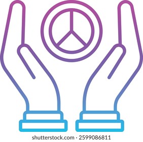 Peace vector icon. Can be used for printing, mobile and web applications.