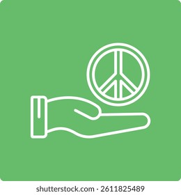 Peace vector icon. Can be used for printing, mobile and web applications.