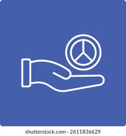 Peace vector icon. Can be used for printing, mobile and web applications.