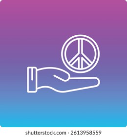 Peace vector icon. Can be used for printing, mobile and web applications.