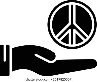Peace vector icon. Can be used for printing, mobile and web applications.
