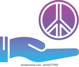 Ícono del Vector de la paz. Se puede utilizar para aplicaciones de impresión, móviles y de Web.