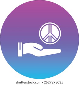 Peace vector icon. Can be used for printing, mobile and web applications.