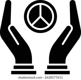 Peace vector icon. Can be used for printing, mobile and web applications.