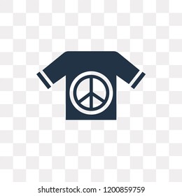 Peace vector icon isolated on transparent background, Peace transparency concept can be used web and mobile