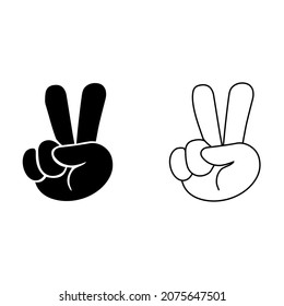 Peace vector icon. Love illustration sign. Peace symbol.