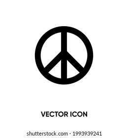 Peace vector icon. Modern, simple flat vector illustration for website or mobile app.Peace symbol, logo illustration. Pixel perfect vector graphics	