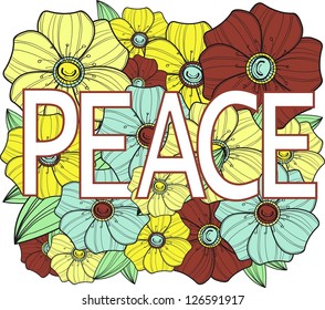 Peace. Vector illustration