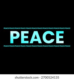 PEACE vector illustration of a modern design