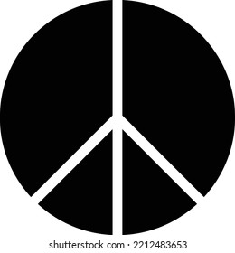 peace Vector illustration on a transparent background. Premium quality symmbols. Glyphs vector icons for concept and graphic design.