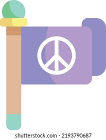 peace vector on white background. isolated Vector icon