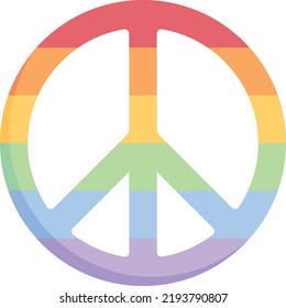 peace vector on white background. isolated Vector icon