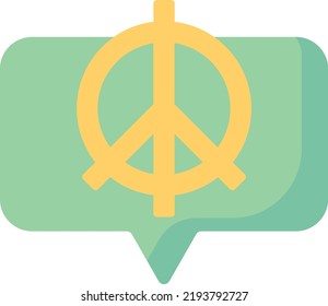 peace vector on white background. isolated Vector icon