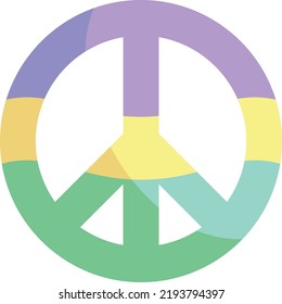 peace vector on white background. isolated Vector icon