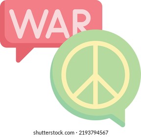peace vector on white background. isolated Vector icon