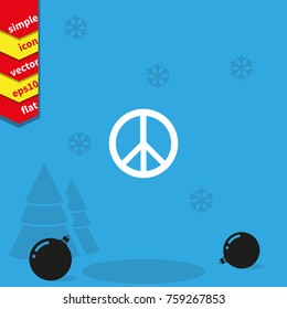 Peace vector symbol.