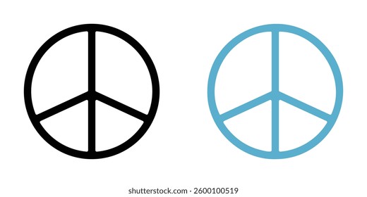 Peace web vector icons set