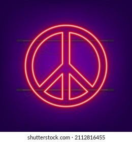 Peace world sign, great design for any purposes. Flat vector illustration. Happy people. 