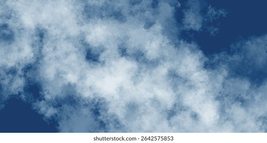 A arte pacífica da atmosfera, onde as nuvens flutuam sem esforço através de uma tela azul infinita

