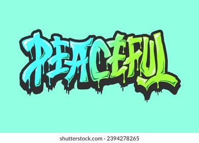 Concevoir des lettres de police de style graffiti, des illustrations vectorielles, des T-shirts, des mouchoirs et des affiches	