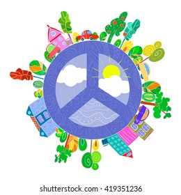 peaceful bright planet
