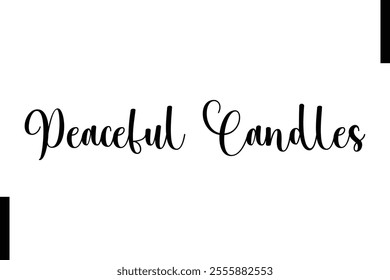 Peaceful Candles text christmas holiday quotes istalist typography 