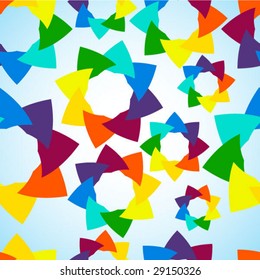 Peaceful colorful seamless vector pattern