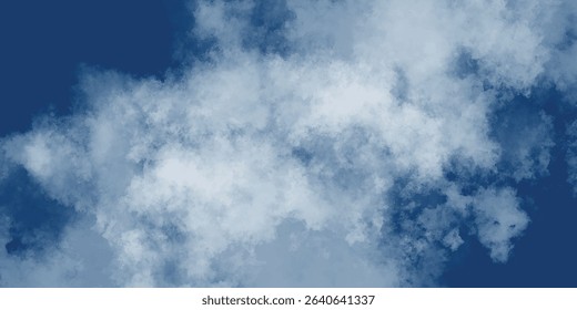 The peaceful contrast of luminous clouds drifting against the depth of the vast and open sky

