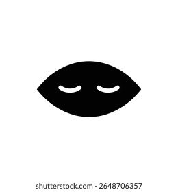 Peaceful Face with Closed Eye Calm Relaxation Icon