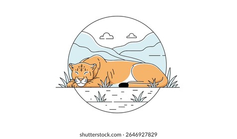 Redemoinhos felinos pacíficos em meio ao abraço suave da natureza