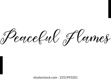 Peaceful Flames text christmas holiday quotes istalist typography 