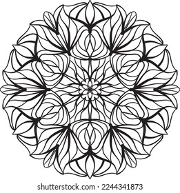 peaceful mandala coloring relaxing meditation